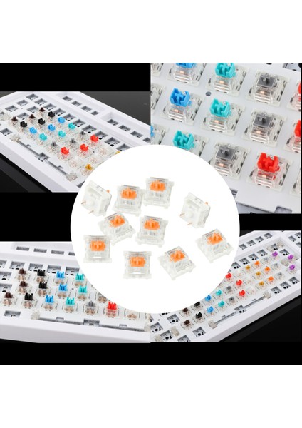 3pin Mekanik Klavye Anahtarları Rgb LED Smd Oyun Klavye Acemi Turuncu modelleri
