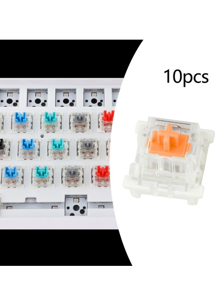 3pin Mekanik Klavye Anahtarları Rgb LED Smd Oyun Klavye Acemi Turuncu indirimleri