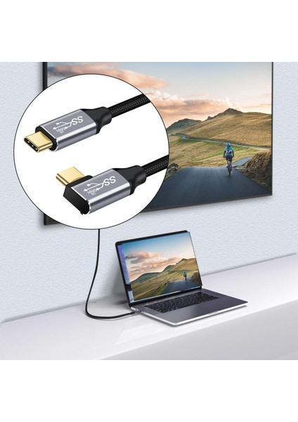 USB C Uzatma Kablosu 100 W Gen2 5A 20V USB 3.1 Pd Dizüstü Bilgisayarlar Için Hızlı Şarj 1 M