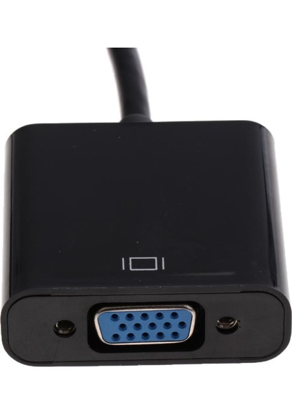 USB 3.0 VGA Harici Video Kartı Çok Monitör Adaptörü Kablosu Dizüstü Bilgisayar # 1 Siyah