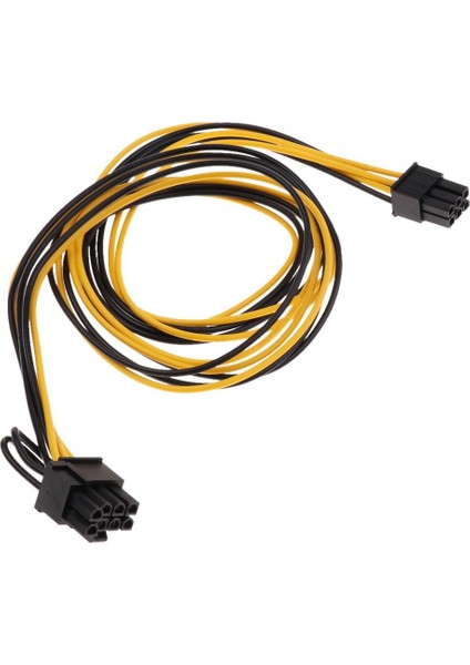 Pcı-E 6-Pin Ila 8-Pin Y Splitter Kollu Uzatma Güç Kablosu Modding Kablosu 0.7m(Yurt Dışından)