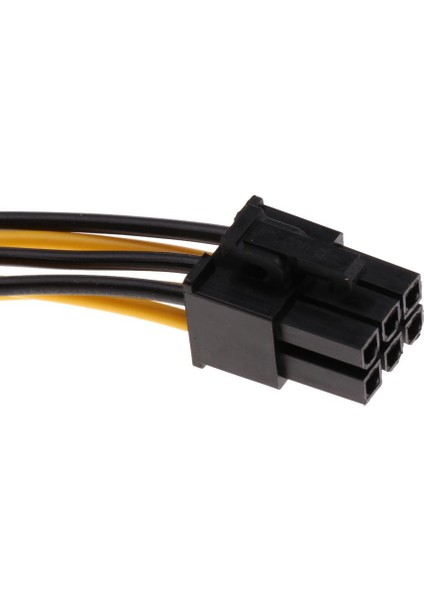 Pcı-E 6-Pin Ila 8-Pin Y Splitter Kollu Uzatma Güç Kablosu Modding Kablosu 0.7m(Yurt Dışından)