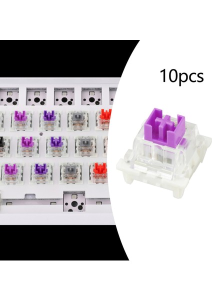 3pin Mekanik Klavye Anahtarları Rgb LED Smd Oyun Klavye Acemi Toz Geçirmez Mor Için indirimleri