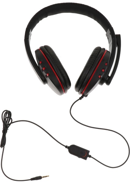 Stereo Kablolu Kulaklık Oyun Çift Kulak Kulaklık Sony Ps4 Laptop Için Mic ile