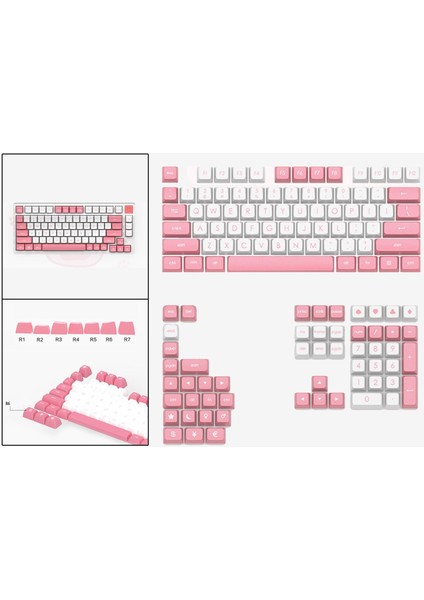 Pbt Keycaps Jsa Yüksekliği Mekanik Oyun Klavyesi Için Kiraz Mx Kailh Kitty Için(Yurt Dışından)