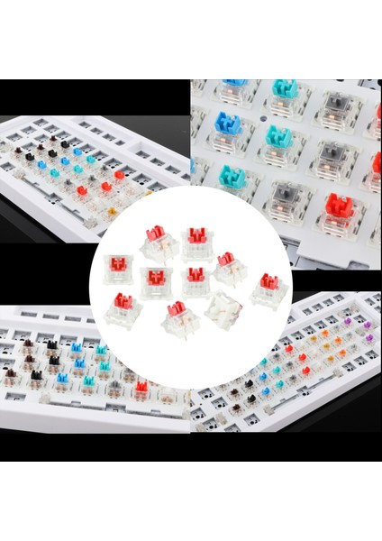 3pin Mekanik Klavye Anahtarları Rgb LED Smd Oyun Klavye Acemi Toz Geçirmez Kırmızı(Yurt Dışından) modelleri