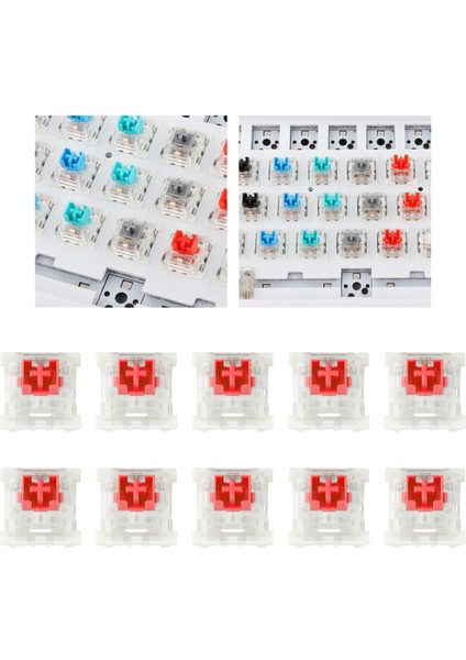 3pin Mekanik Klavye Anahtarları Rgb LED Smd Oyun Klavye Acemi Toz Geçirmez Kırmızı(Yurt Dışından) fırsatları