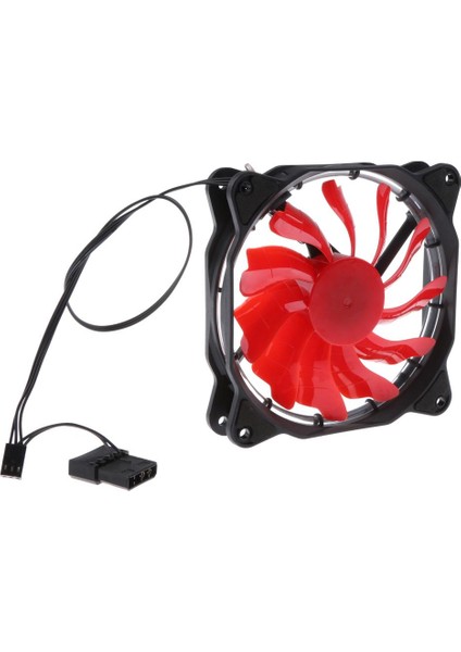 12 cm LED Su Soğutmalı Güneş Işık Sessiz Bilgisayar Kasası Fan Kırmızı(Yurt Dışından) indirimleri