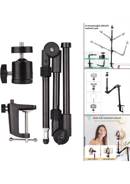 Desk Dağı Standı Çalışma Alanı Braketi Webcam Aksesuarları Kamera Klip Masası Kelepçe modelleri