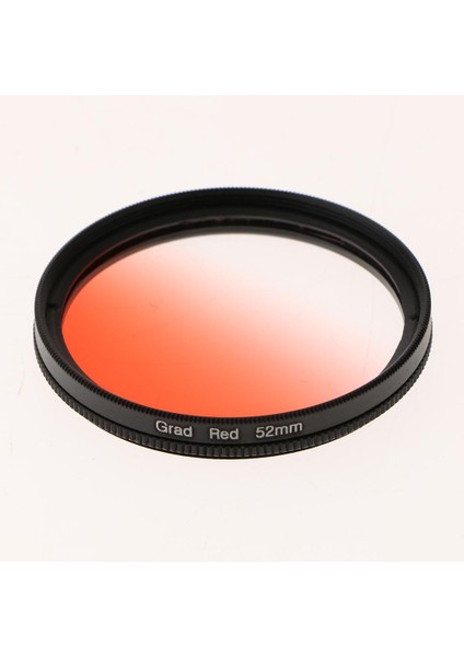 2 Adet 52MM Daire Mezun Kademeli Nd Lens Filtreler Dslr Için Yeşil ve Kırmızı
