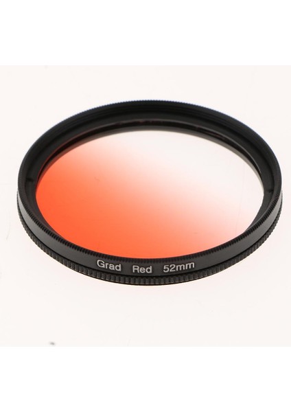 2 Adet 52MM Daire Mezun Kademeli Nd Lens Filtreler Dslr Için Yeşil ve Kırmızı