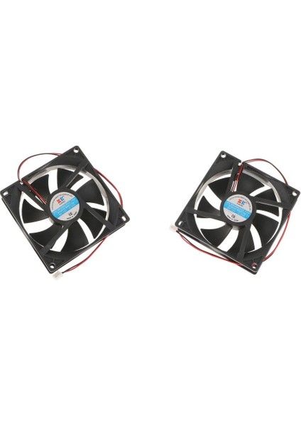 2x Dc 12 V 0.15A 92MM x 92MM 2 Pin Bağlayıcı Pc Cpu Bilgisayar Kasası Fırçasız