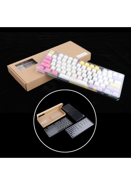 3 Katmanlar Keycap Saklama Kutusu Su Geçirmez W / Kapak Bölmesi Keycaps Koleksiyonu