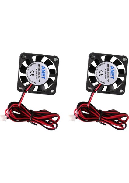 2x Dc 12 V Masaüstü Pc Bilgisayar Kasası Cpu Soğutucu Fırçasız Soğutma Sessiz Fan