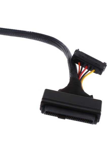 3ft Dayanıklı Mini Sas Hd SFF-8643 U.2 SFF-8639 Nvme Kablosu SSD Hattı fırsatları