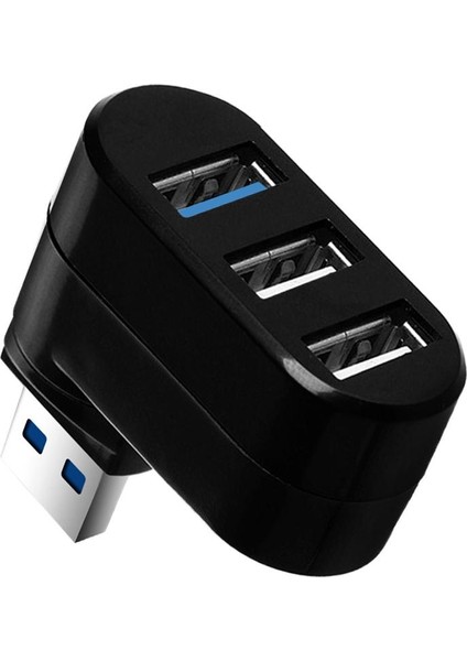 2x 3ports USB 3.0 USB 2.0 Hub Adaptörü USB Hub Splitter Air Pro Pc Siyah Için