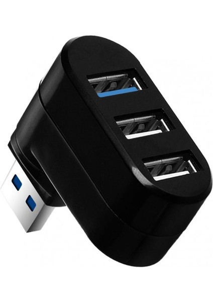 2x 3ports USB 3.0 USB 2.0 Hub Adaptörü USB Hub Splitter Air Pro Pc Siyah Için