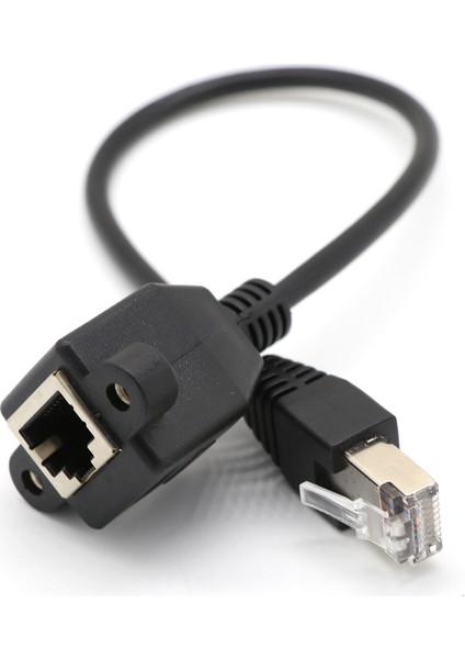 Rugged Ağ Kablosu Uzatma Kablosu Rj 45 Erkek Yönlendirici Için Dişi Konektörü,