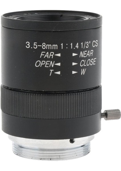 1/3 "cs Montaj 3.5-8mm F1.4 Manuel Iris Yakınlaştırma Lensleri Için Cctv Endüstriyel Kamera