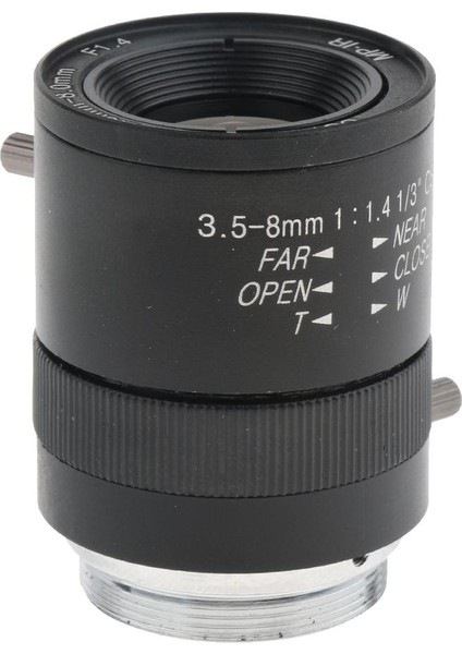 1/3 "cs Montaj 3.5-8mm F1.4 Manuel Iris Yakınlaştırma Lensleri Için Cctv Endüstriyel Kamera