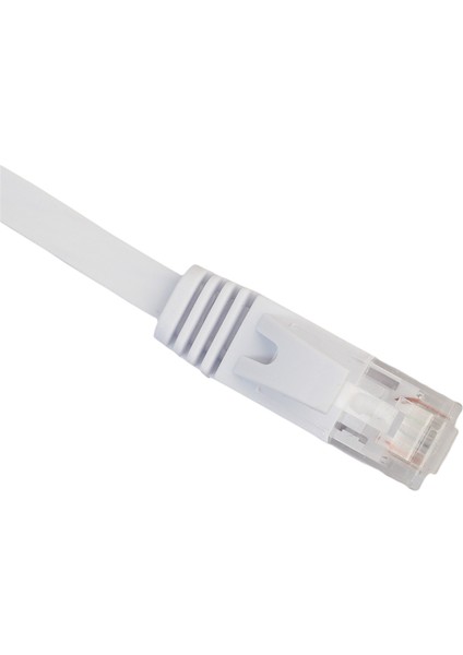 Cat 6 Ethernet Kablosu 25FT Düz Internet Ağı Yama Kablosu