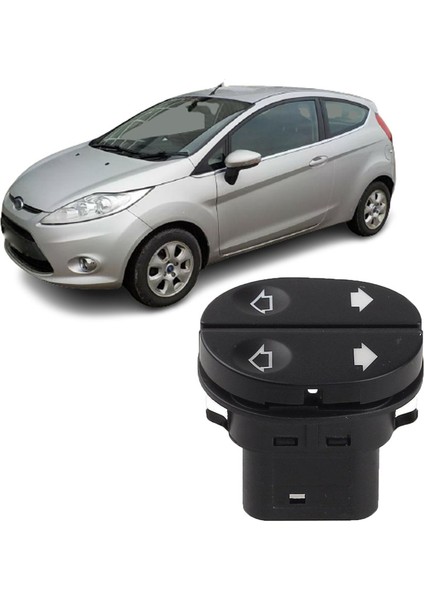 Ford Fiesta Fusion Sol Çiftli Cam Düğmesi Anahtarı 1999--2012 fırsatları