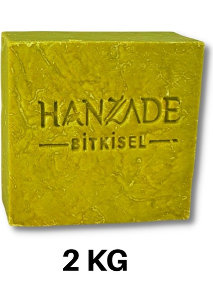 Hanzade Bitkisel Doğal El Yapımı Yeşil Siirt Bıttım Sabunu 2 Kg