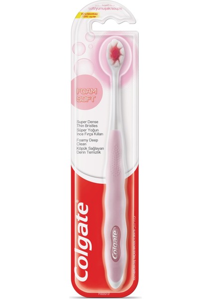 Foam Soft Diş Eti Masajı Yumuşak Diş Fırçası Pembe