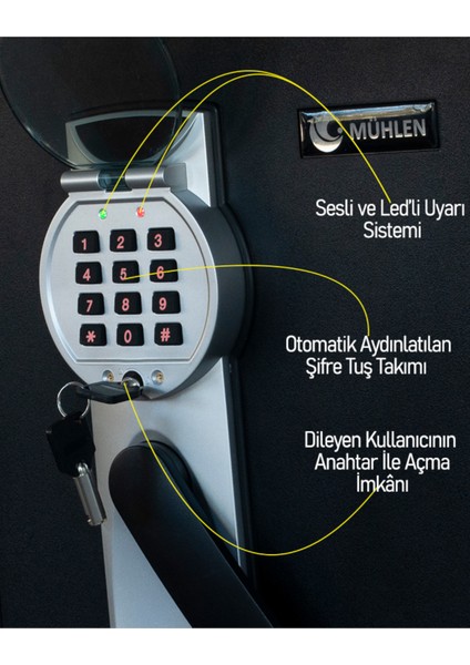 Fıre Safe Yg 2087 Yangına ve Suya Karşı Dayanıklı Para ve Değerli Eşya Kasası fırsatları