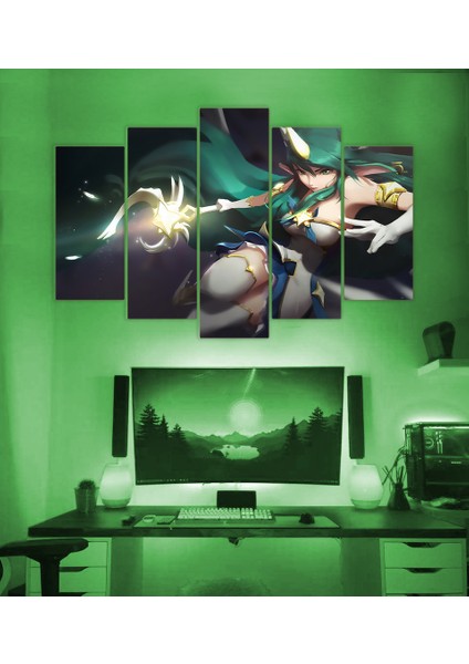 5'li Mdf League Of Legend Soraka Tablo 60 x 90 cm
