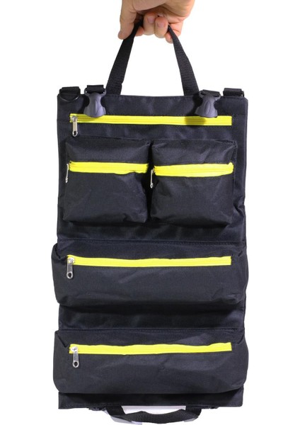 Takım Çantası Katlanabilir Bez Alet Sağlam Kumaş Çanta 48 x 28 cm