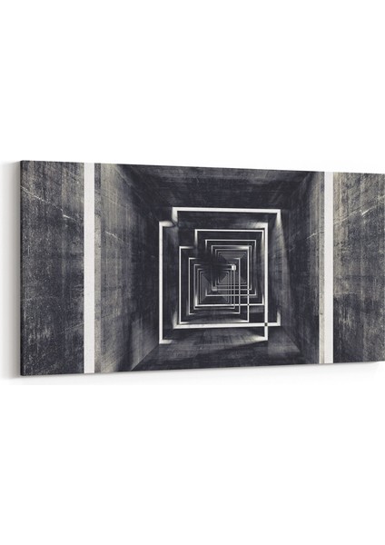 10434YD Abstract Tünel Görsel Yatay Dar Kanvas Tablo