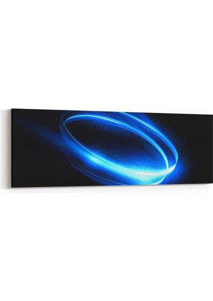 10395YI Abstract Görsel Yatay Ince Kanvas Tablo