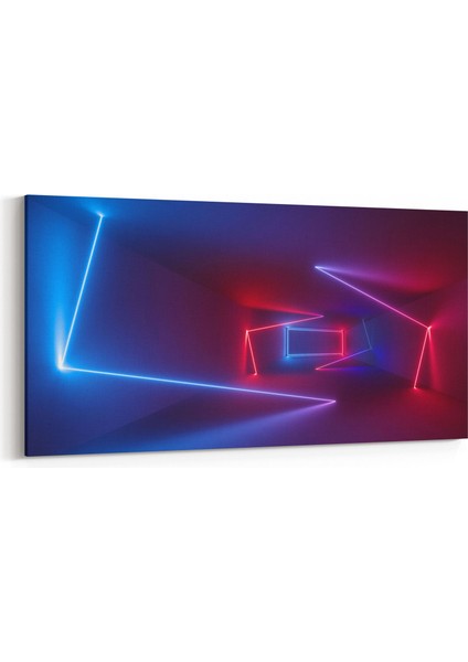 10423YD Abstract Tünel Görsel Yatay Dar Kanvas Tablo