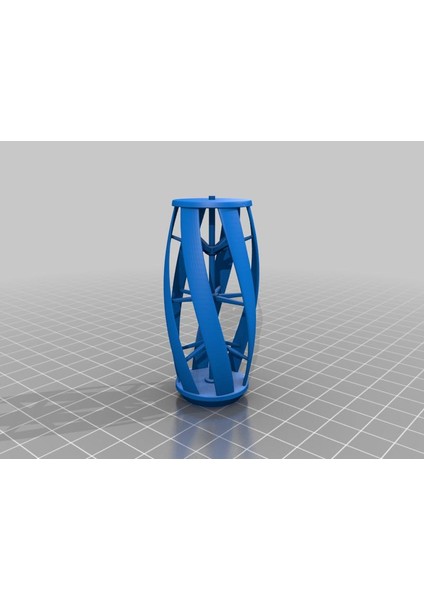 28MM Dikey Eksen Rüzgar Türbini Plastik Aparat