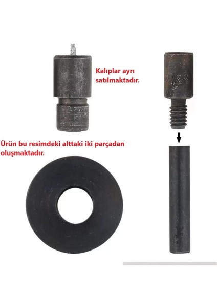 Elde Vurma Kalıp Aleti - Çıtçıt Inci Kuşgözü Kalıp Aparatı