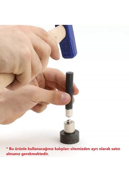 Elde Vurma Kalıp Aleti - Çıtçıt Inci Kuşgözü Kalıp Aparatı