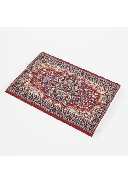 1 / 12TH Dokuma Kilim Zemin Halı Bebekler Ev Mobilya Minyatürleri Yeni Kırmızı (Yurt Dışından) fırsatları