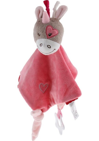Peluş Battaniye Diş Çıkarma Güvenlik Etiketi Bebek Güvenliği Battaniye Turuncu Eşek (Yurt Dışından)