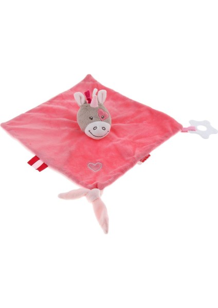 Peluş Battaniye Diş Çıkarma Güvenlik Etiketi Bebek Güvenliği Battaniye Turuncu Eşek (Yurt Dışından)