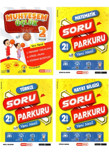 2.Sınıf Yeni Nesil Soru Parkuru Seti + Muhteşem Üçlük 4 Kitap