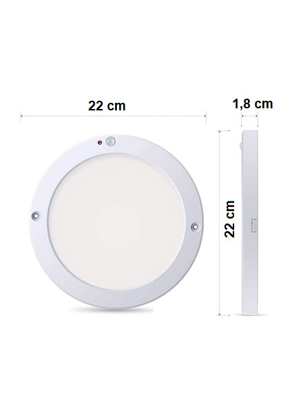 Sensörlü Sıva Üstü LED Panel CT-9247 3200K Günışığı Işık