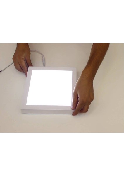 AP04-01200 12W Kare Sıva Üstü LED Panel 3000K Günışığı
