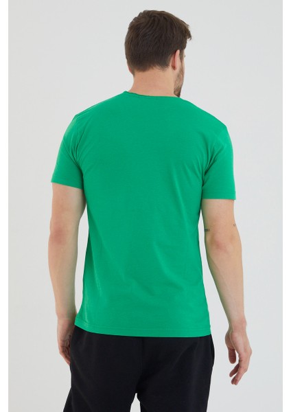 Basic Erkek Bisiklet Yaka Slim Fit Kısa Kollu T-Shirt