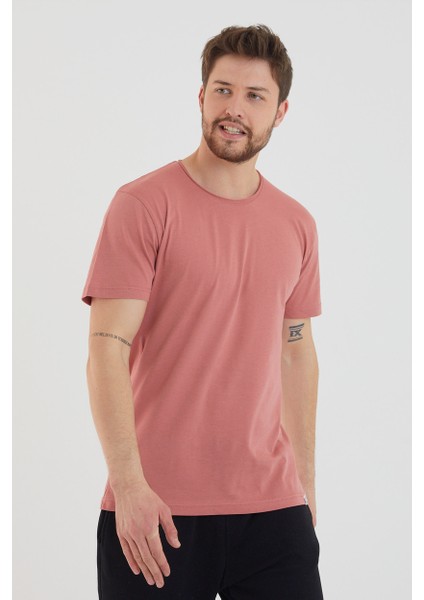 Basic Erkek Bisiklet Yaka Slim Fit Kısa Kollu T-Shirt