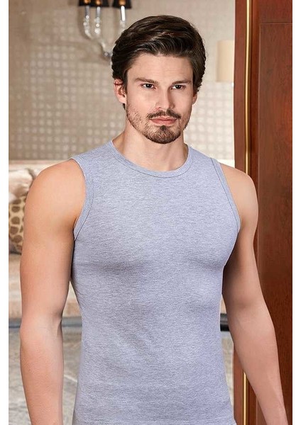 1026 Erkek Likralı Süprem Kolsuz Bisiklet Yaka