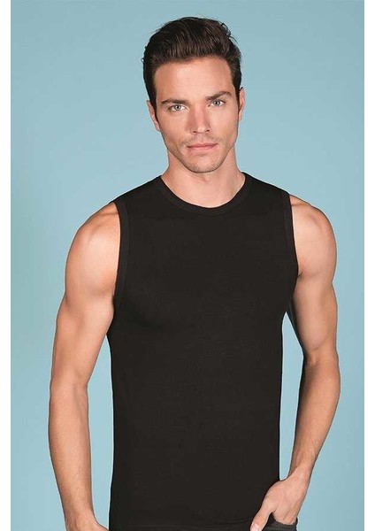 1026 Erkek Likralı Süprem Kolsuz Bisiklet Yaka