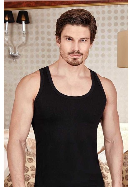 1030 Erkek Likralı Elastan Atlet