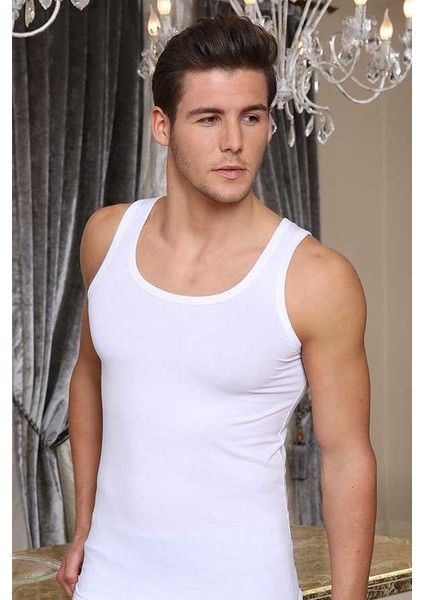 1030 Erkek Likralı Elastan Atlet