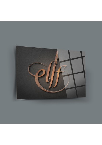Elif 1 Cam Tablo-Islami Tablo-Dini Tablo